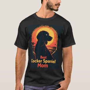 T-shirt Meilleure Mère de Chien Maman - T-Shi Cocker Spani