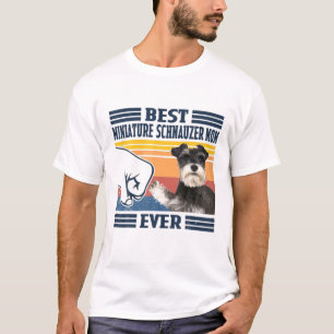 T-shirt Meilleure Miniature Schnauzer Maman Jamais Drôle C