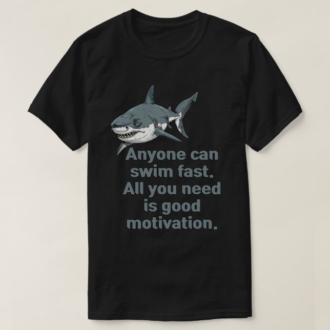 T-shirt Meilleure motivation pour les nageurs (Design devant)