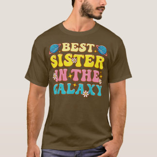 T-shirt Meilleure Soeur En Galay Super Soeur Day Mignonne