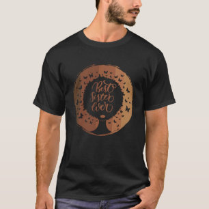 T-shirt Meilleure Soeur Ever Melanin Queen Natural Afro Ch