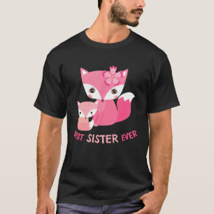 T-shirt Meilleure Soeur Jamais Mignonne Fox
