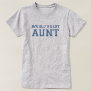 T-shirt Meilleure tante Collegiate du monde