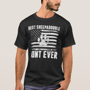 T-shirt Meilleure Tante de berceau Ever Sheepadoodle