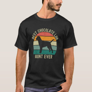 T-shirt Meilleure Tante Labrador Retriever au Chocolat Eve