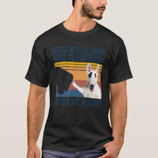 T-shirt Meilleure taureau Terrier Papa Jamais Chien Fête d