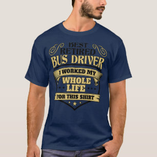 T-shirt Meilleure version lumière du conducteur de bus ret