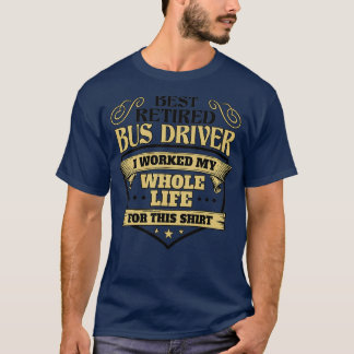 T-shirt Meilleure version lumière du conducteur de bus ret