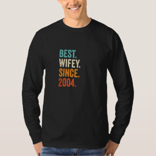 T-shirt Meilleure Wifey depuis 2004 18e anniversaire de Ma