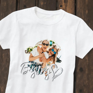 T-shirt Meilleures amies Grunge Simple Moderne Cœur Cool P