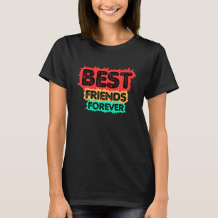 T-SHIRT MEILLEURES AMIES POUR TOUJOURS AMIES RETRO, AMITIÉ