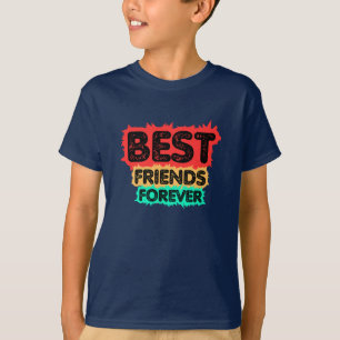 T-SHIRT MEILLEURES AMIES POUR TOUJOURS AMIES RETRO, AMITIÉ