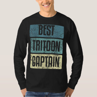 T-shirt Meilleures citations de bateau de capitaine de Tri