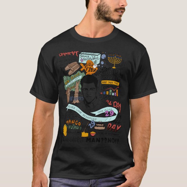 T-shirt Meilleures citations de Schmidt (colorisées) (Devant)