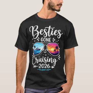 T-shirt Meilleures Copines de Filles Parti en Croisière 20