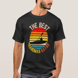 T-shirt Meilleures mamans Kayak Granny Kayaking Nana Vinta