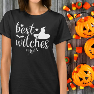 T-shirt Meilleures sorcières femmes Halloween noir et blan