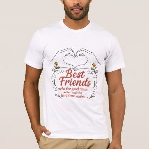 T-shirt Meilleurs Amis Cœur Mains