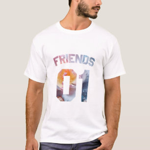 T-shirt Meilleurs amis pour 3 - amis 01