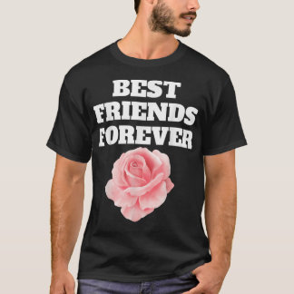 T-shirt Meilleurs Amis Pour Toujours Bff Matching Amis Ros