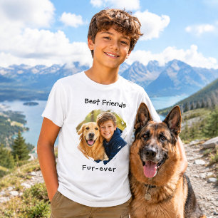 T-shirt Meilleurs amis pour toujours Photo de chien Garçon