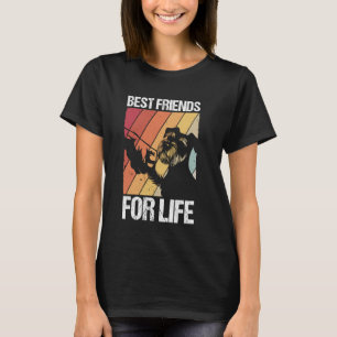 T-shirt Meilleurs amis schnauzer pour la vie