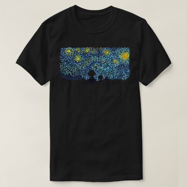 T-shirt Meilleurs amis Van Gogh Starry par Tobe Fonseca (Design devant)