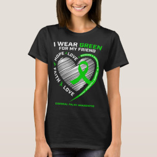 T-shirt Meilleurs Cadeaux D'Ami Je Porte Vert Pour Mon Ami