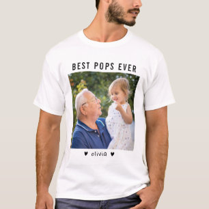 T-shirt Meilleurs Pops Jamais Grand-Père Et Grand-Enfant P