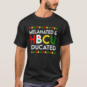 T-shirt Mélané Et HBCU Éduqué Mois De L'Histoire Noire