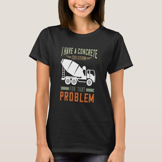 T-shirt Mélange de béton pour fentes de finisseur (Devant)
