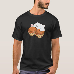T-shirt Mélange de chat Bongo Mème de chat mignon