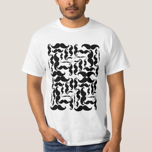 T-shirt Mélange de moustache (Devant)