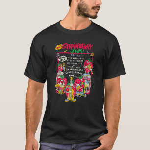T-shirt Mélange fraise mâcher esthétique fraise