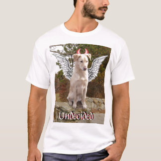 T-shirt Mélange jaune de laboratoire avec des ailes d'ange