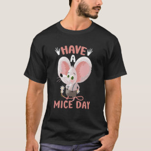 T-shirt Mélange Mouris Avoir Un Mice Day Maisons Mouse 1