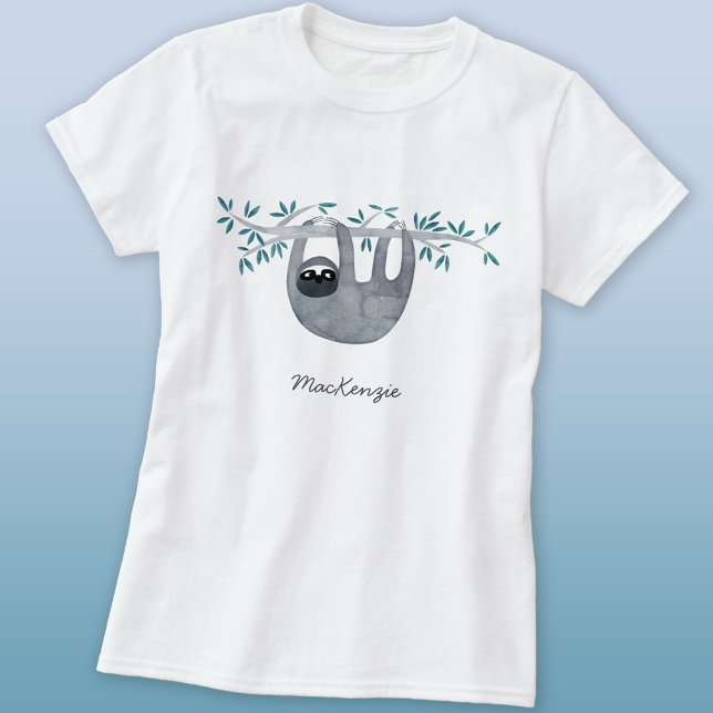 T-shirt Mélange Sloth Personnalisé (Personalized sloth t-shirt)