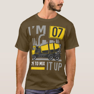 T-shirt Mélangeur de béton Time To Mix It 7 ans Camion Tou