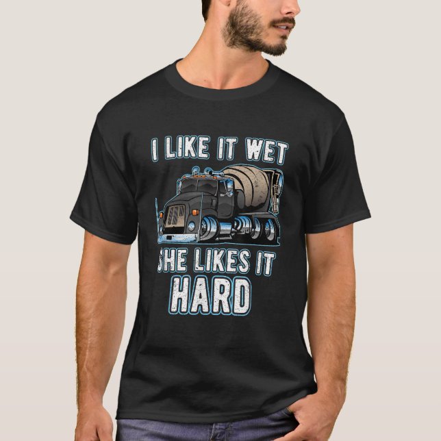 T-shirt Mélangeur de ciment en béton amusant Conducteur de (Devant)