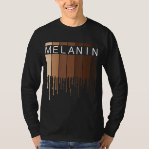 T-shirt Melanin Afro-Américain Noir Melanin