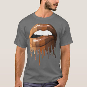 T-shirt Melanin Afro Lèvres Femme Vêtements Fille, Amériqu