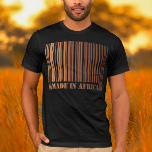 T-shirt Melanin Barcode Design Fièrement fait en Afrique