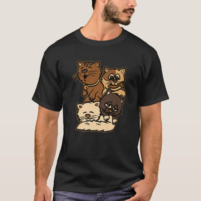 T-shirt Melanin Chat Black Histoire Mois mignon BLM Kitten (Devant)