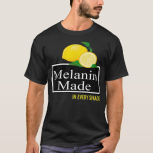 T-shirt Melanin Fabriqué À Chaque Ombre Plage Été Pa