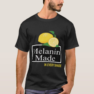 T-shirt Melanin Fabriqué Dans Chaque Ombre Summer Beach Pa