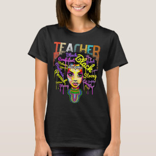 T-shirt Melanin Girl Black History Mois Teacher Outfit Af