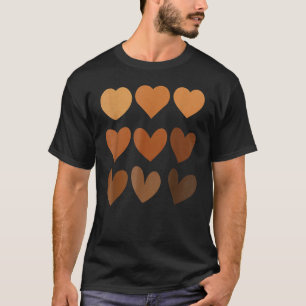 T-shirt Melanin Heart Black History Pride Valentines Day W