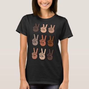 T-shirt Melanin Paix Diversité La Beauté N'A Pas De Tone P