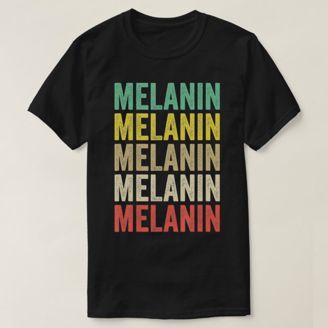 T-shirt Melanin Vêtements Cadeaux Hommes Femmes Afro Ameri (Design devant)