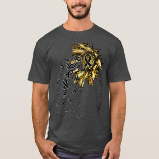 T-shirt Melanoma Sensibilisation Tournesol fleurs rubans t